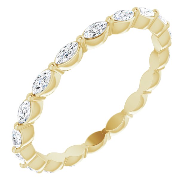 1.12 ct. Marquise Diamond Eternity Band East West Set Diamond Ring-VIRABYANI
